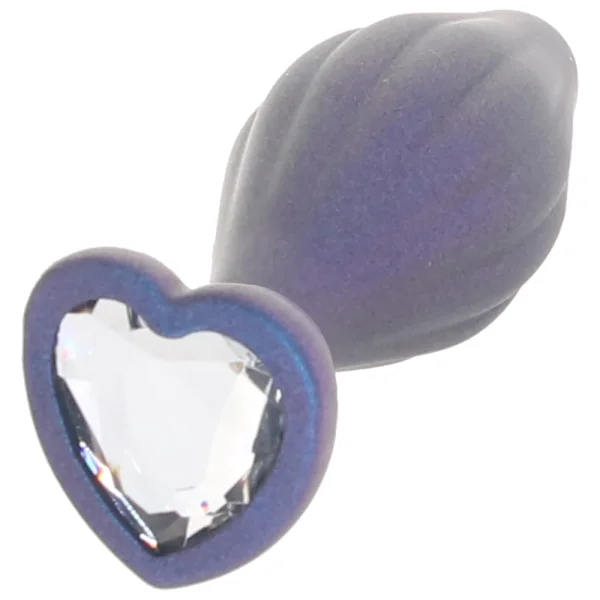 Anal Adventures Matrix Wavy Bling Silicone Butt Plug By Blush - Sapphire