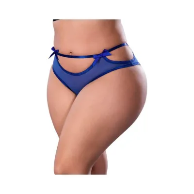 Women s Lingerie Magic Silk Holidaze Cheeky Boy Short Cobalt Queen Size