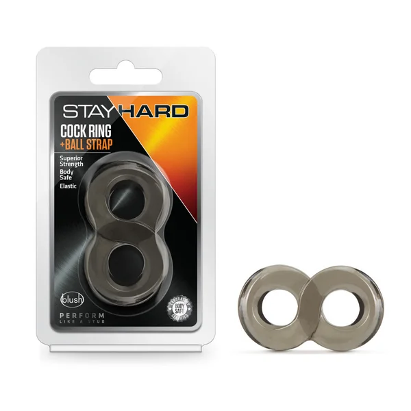 Stay Hard - Cock Ring and Ball Strap - Black — image 9 of 10