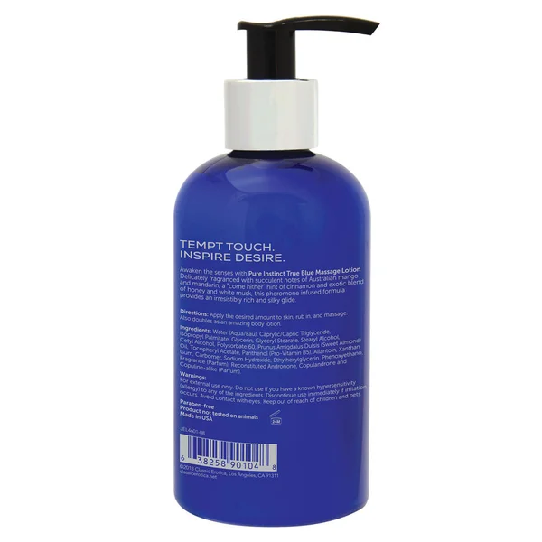 Pure Instinct Pheromone Massage Lotion True Blue 236 ml | 8 Fl Oz — image 5 of 6