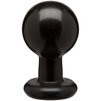 Round Butt Plug Large Black