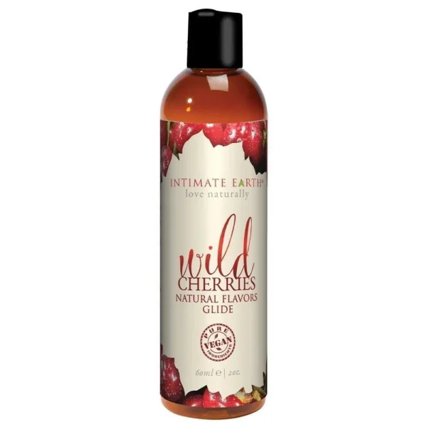Intimate Earth Wild Cherries Flavored Water-Based Lube | 2oz