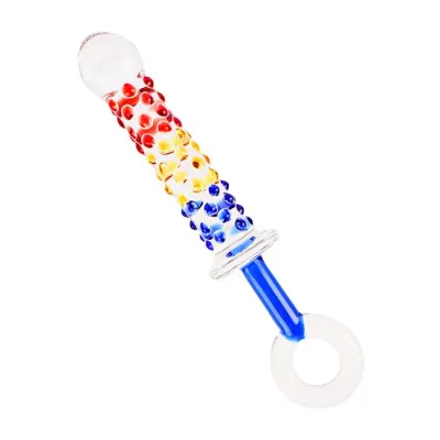 Lucent Rainbow Ring Glass Massager