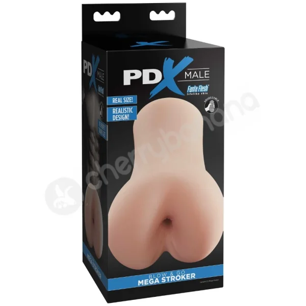 PDX Male Blow And Go Mega Flesh Squeezeable Stroker