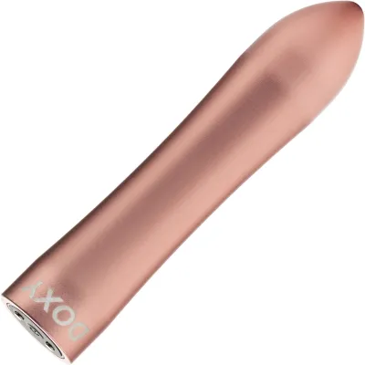 Doxy Bullet Rechargeable Waterproof Aluminum Vibrator Rose Gold