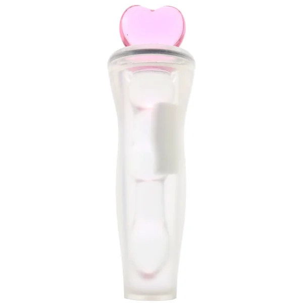 Crystal Heart of Glass Dildo - Pink
