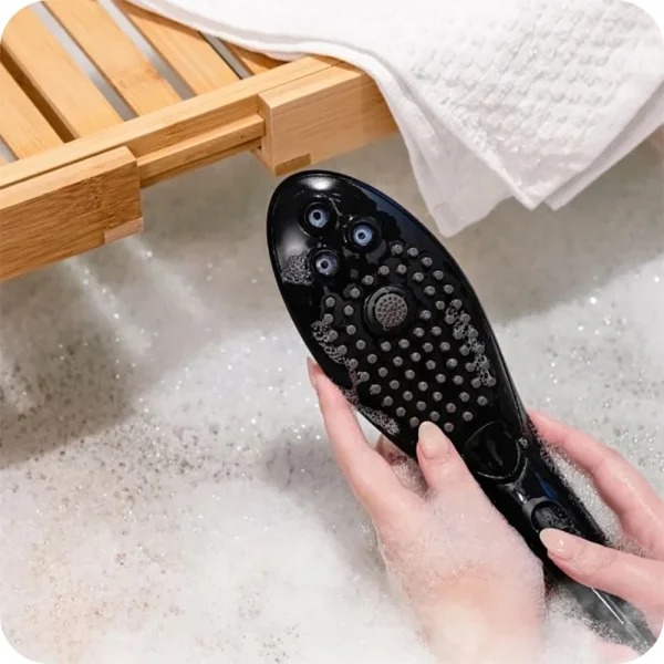 Womanizer Wave Shower Head & Water Massage Clitoral Stimulator - Black