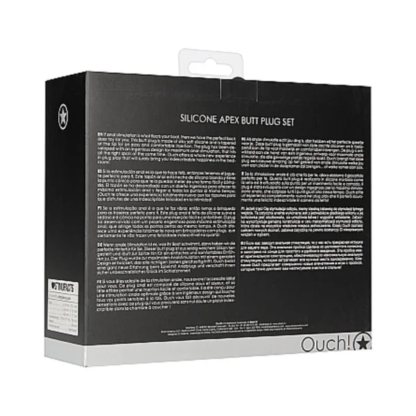 Ouch Apex Butt Plug Set Black — image 17 of 17