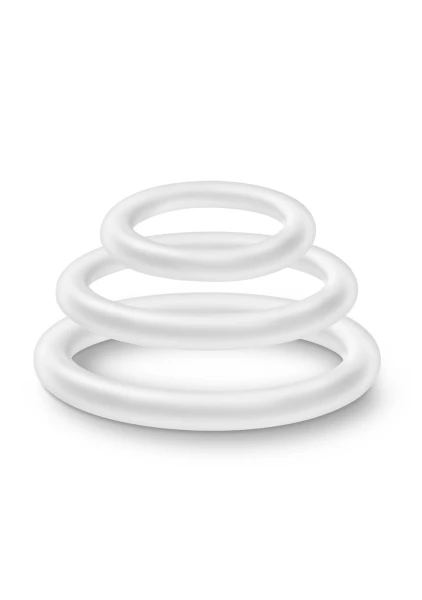 Performance - Vs4 Pure Premium Silicone Cockring Set - White