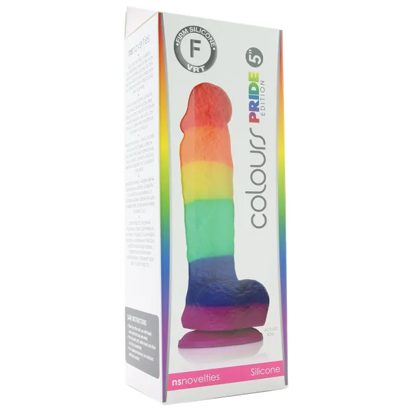 Colours Pleasures 5 Inch Pride Edition Silicone Suction Cup Dildo