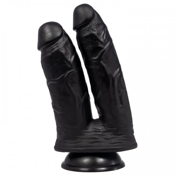 The Fulfiller Monster Black Double Penetration Dildo – 9 Inch