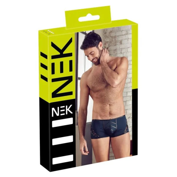 NEK Navy Wet Look Mesh Men's Boxers