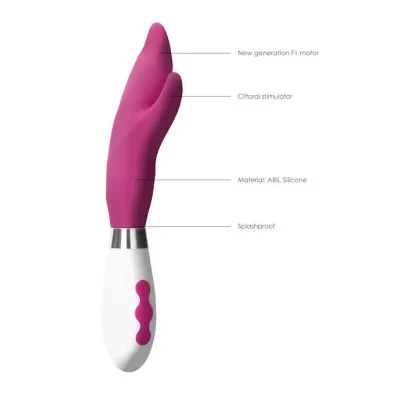 Athos Rechargeable Vibrator Pink 8 Inch