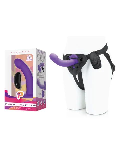 Pegasus 6" Curved Peg Strap-On Set