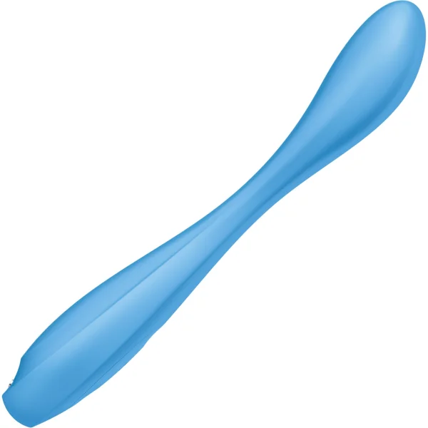 Satisfyer G-Spot Flex 4 Rechargeable Waterproof App Enabled 12-Function G-Spot Vibrator - Blue