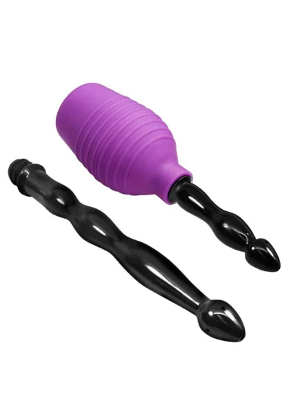 Cloud 9 Fresh + Deluxe Anal Enema Douche Kit Squeeze Bulb with Soft Nozzle 10.8oz