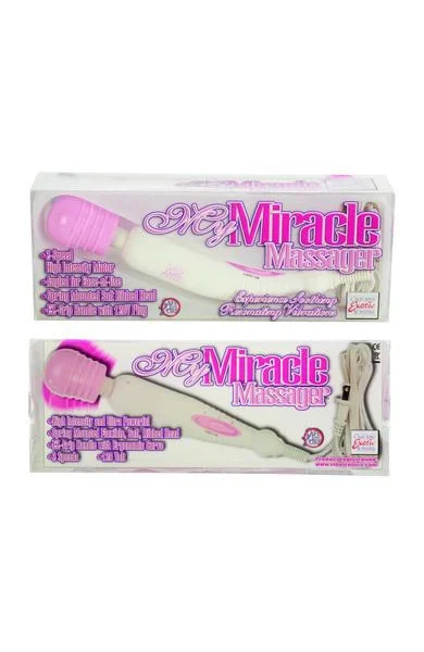 My Miracle Massager 2 Speed 120 Volt 10.5 inch White With Pink