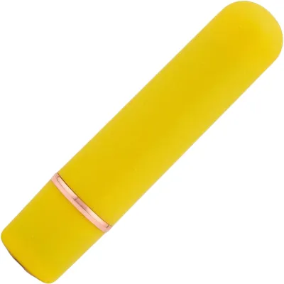 Nubii Tulla 10 Pattern Rechargeable Silicone Waterproof Bullet Vibrator By Nu Sensuelle Yellow