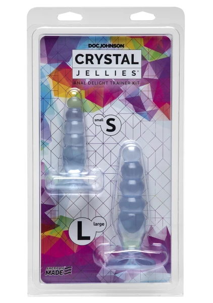 Crystal Jellies Anal Delight Trainer Kit - Purple