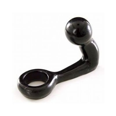 Ball Plug With Cock Ring Black