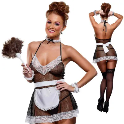 Magic Silk Chamber Maid Black S M