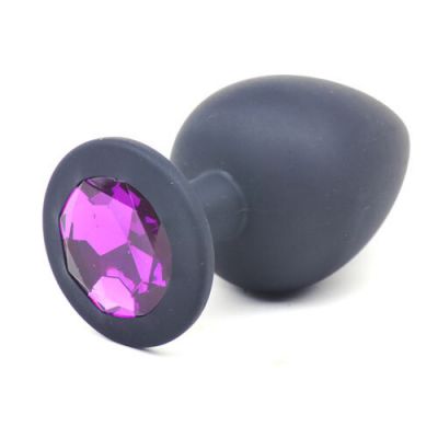 Large Jewel Silicone Butt Plug