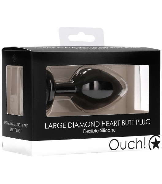 Large Diamond Heart Butt Plug