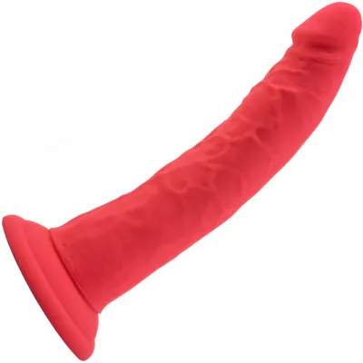 Ruse Jimmy Silicone Suction Cup Dildo by Blush Novelties Cerise