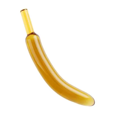 Lucent Banana Glass Massager