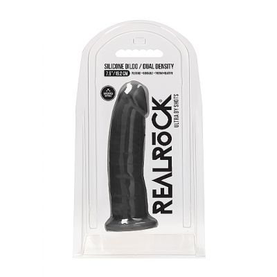 Silicone Dildo Without Balls Black