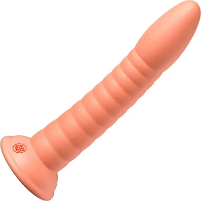 Dillio Platinum Wild Thing Silicone 7 Suction Cup Dildo Peach