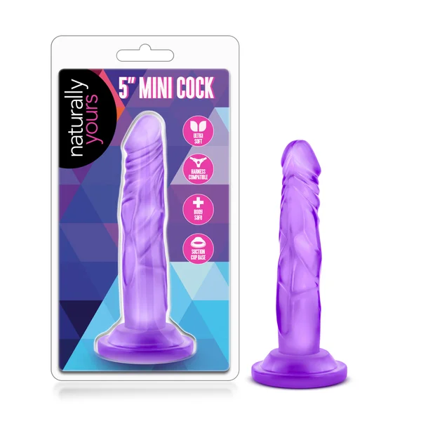Naturally Yours - 5 Inch Mini Cock - Purple — image 13 of 18