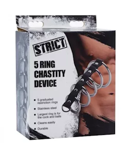 5 Ring Chastity Device — image 6 of 6