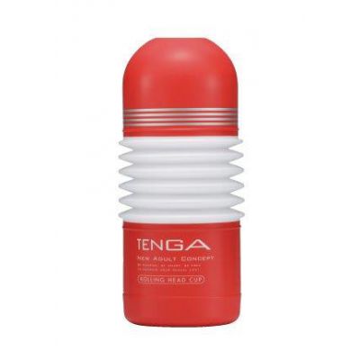 Tenga One Use Discreet Masturbation Sleeve Rolling Head Cup Red