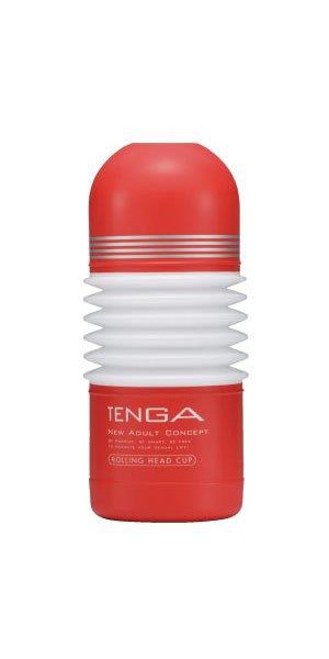 Tenga One-Use Discreet Masturbation Sleeve - Rolling Head Cup (Red)