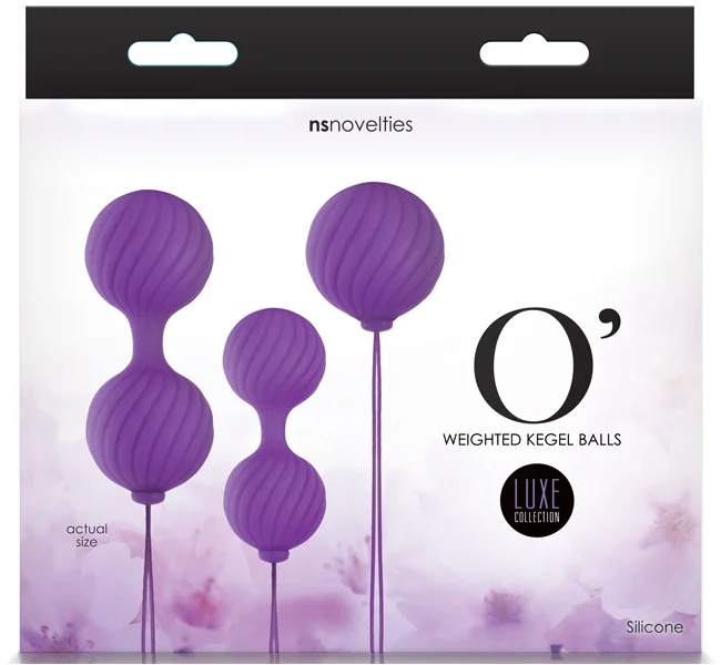 Luxe O Weighted Kegel Balls Purple