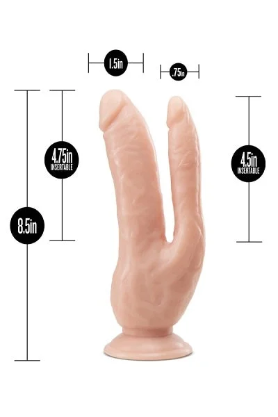 Blush Dr. Skin Vanilla 8 Inch DP Cock