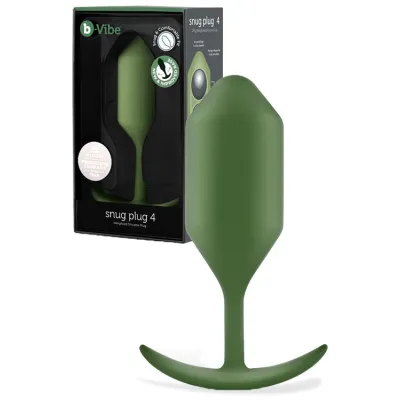 B Vibe Snug Plug 4 5 2 Weighted Butt Plug