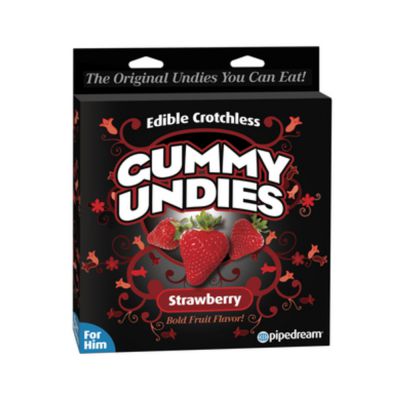 Edible Male Gummy Undies Strawberry