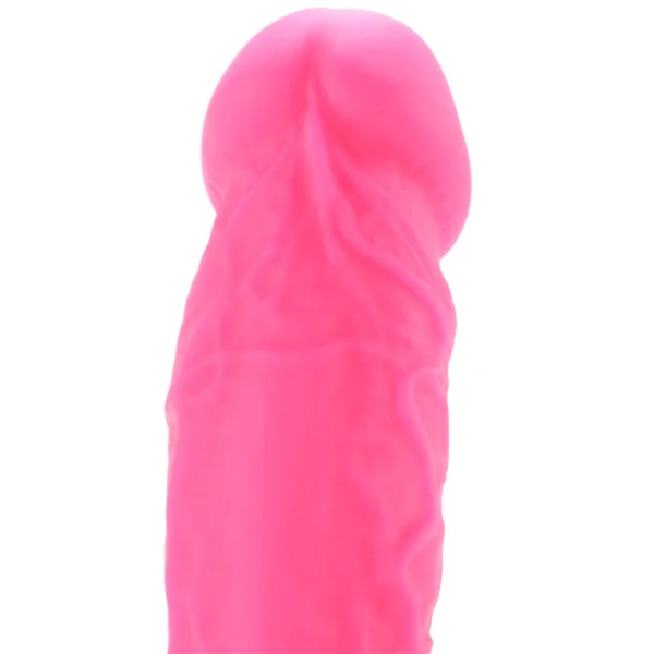 Colours Dual Density 8 Inch Silicone Suction Cup Dildo - Pink