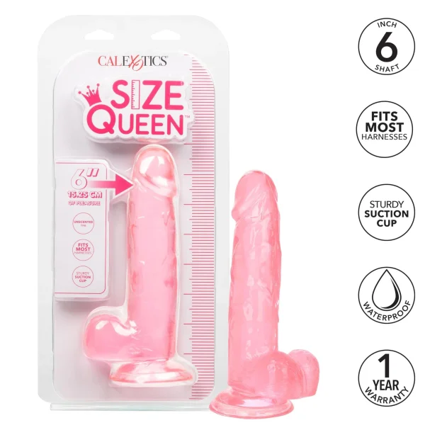 Size Queen 6 Inch - Pink