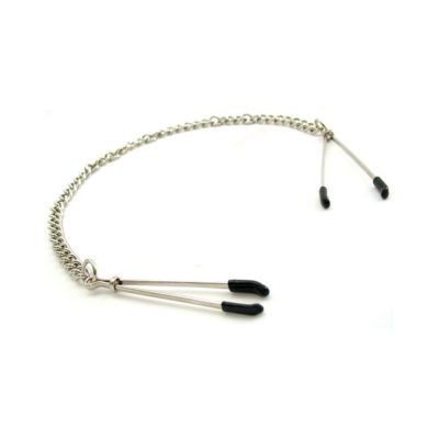 H2h Nipple Clamps Tweezer With Chain chrome