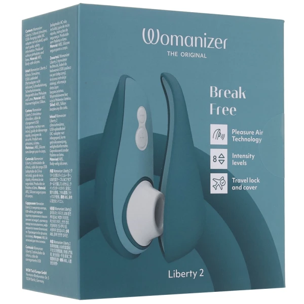 Womanizer Liberty 2 Pleasure Air Clitoral Stimulator - Dark Petrol