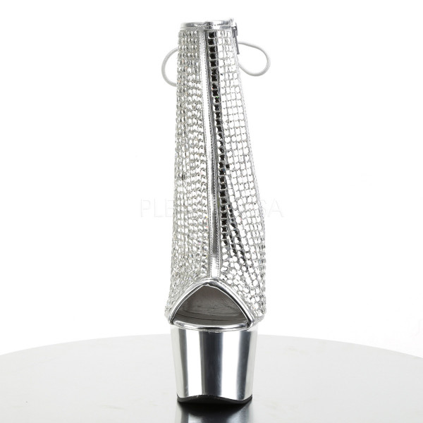 7 inches Heel, 2 3/4 inches PF Open Toe/Heel Ankle Boot w/RS, Side Zip — image 6 of 8
