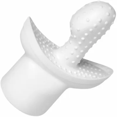 G Tip Dual Stimulation Wand Attachment by Wand Essentials White