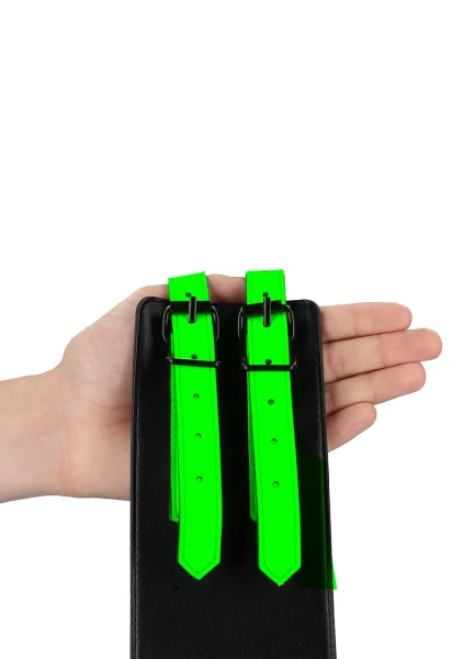 Ouch! Glow in the Dark Thigh Cuffs, Hand Cuffs and Belt