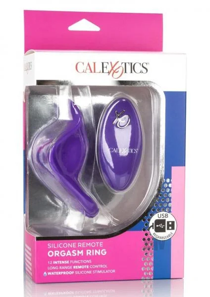 Silicone Remote Rechargeable Orgasm Ring Purple — image 6 of 8