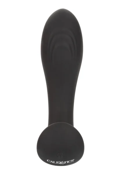 Eclipse Liquid Silicone Flex Vibrating Rechargeable Anal Probe By CalExotics - Black