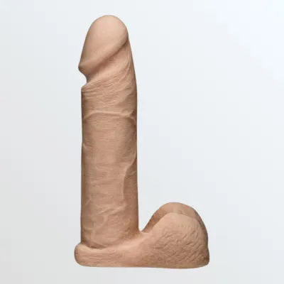Vac U Lock 8 quot Ultraskyn Realistic White Cock Strap On Dildos
