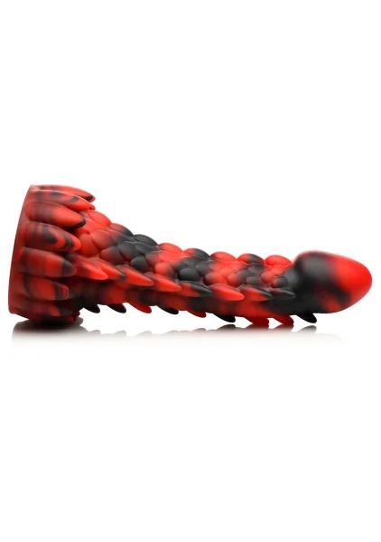 Demon Rising Scaly Dragon 8" Silicone Suction Cup Dildo By Creature Cocks
